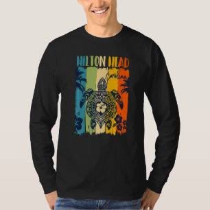 Sea Turtle Retro Hilton Head Carolina Theme Family T-Shirt