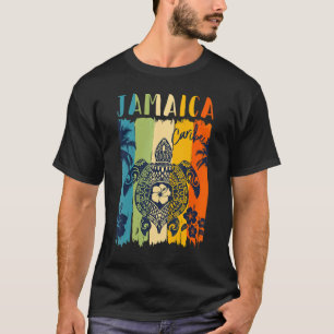 Sea Turtle Retro Jamaica Caribe Family Vacation T-Shirt