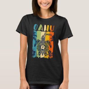 Sea Turtle Retro Oahu Hawaii Matching Family Vacat T-Shirt