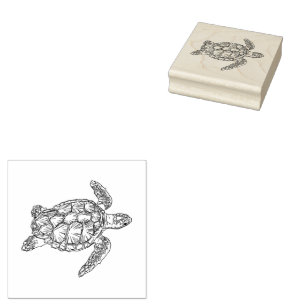 Sea Turtle Rubber Stamp