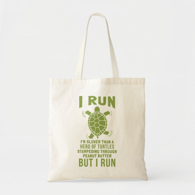 Sea Turtle Running Turtles Stampeding Peanut Butte Tote Bag (Front)