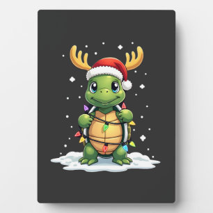 Sea Turtle Santa Christmas Lights Cute Xmas Men Wo Plaque