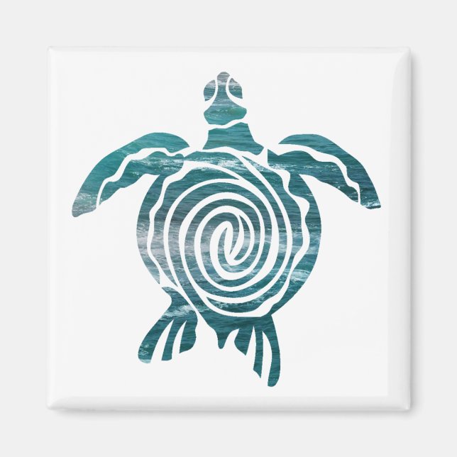 Sea Turtle Save The Turtle Magnet (Front)