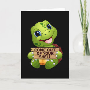 Sea Turtle Sealife Turtles Ocean Animal Gift Idea Card
