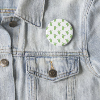 Sea Turtle Seamless Pattern  6 Cm Round Badge