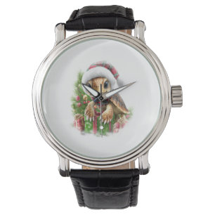Sea Turtle Shirt Christmas Santa Hat Watch
