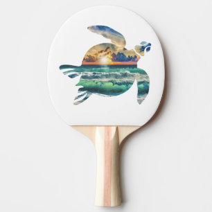 Sea Turtle Sunset Beach Golf Balls Golf Ball Marke Ping Pong Paddle
