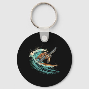 Sea Turtle Surfing Ocean Sea Turtle Ocean Sea Anim Key Ring