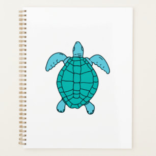 Sea Turtle Swimming Drawing Planner