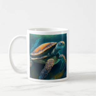 Sea Turtle Swimming in the Ocean Coffee Mug