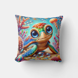 Sea Turtle Throw Pillow
