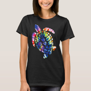 Sea Turtle Tie Dye Cute Turtles lover Tie Dye Girl T-Shirt