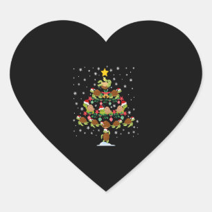 Sea Turtle Tortoise Christmas Tree Heart Sticker
