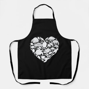 Sea Turtle Tortoise Heart Apron