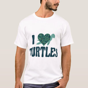 Sea Turtle Tortoise Heart I Love Copy Copy T-Shirt