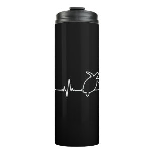 Sea Turtle Tortoise Heartbeat Thermal Tumbler