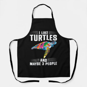 Sea Turtle Tortoise I Like Turtles    Apron