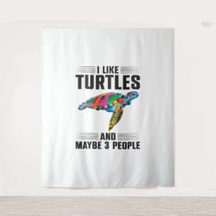 Sea Turtle Tortoise I Like Turtles Tapestry