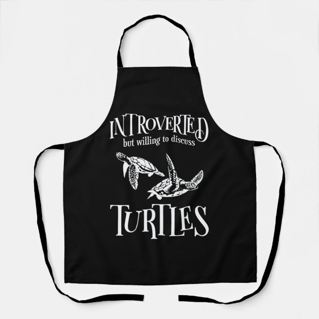 Sea Turtle Tortoise Introverted   Apron (Front)