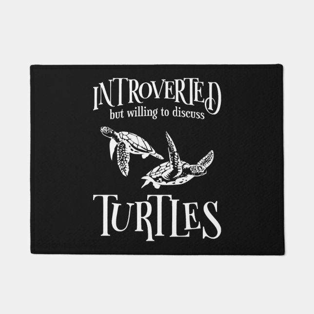 Sea Turtle Tortoise Introverted   Doormat (Front)