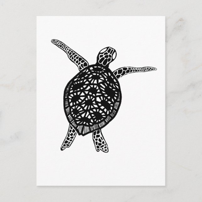 Sea Turtle Tortoise Protect the Planet Postcard (Front)