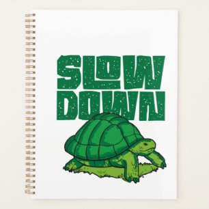 Sea Turtle Tortoise Slow Down Copy Planner