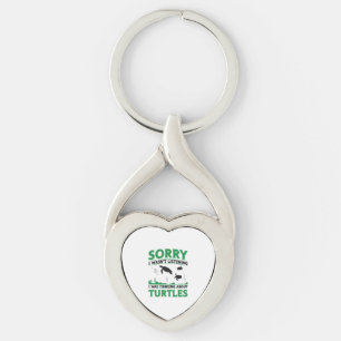 Sea Turtle Tortoise Sorry I Wasn't Key Ring