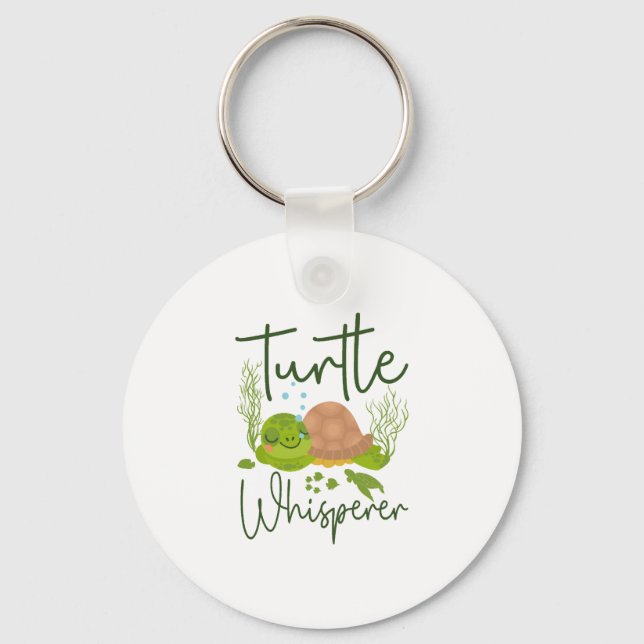 Sea Turtle Tortoise Turtle Key Ring (Front)