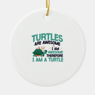Sea Turtle Tortoise Turtles Are Copy Ceramic Ornament