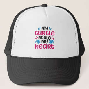 Sea Turtle Tortoise Valentines Day Copy Copy Copy Trucker Hat