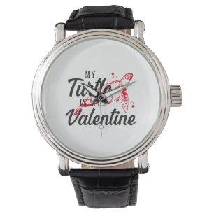 Sea Turtle Tortoise Valentines Day Watch