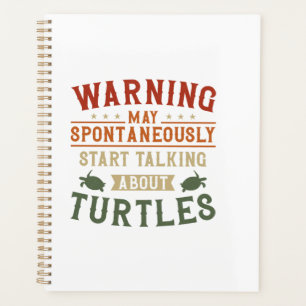 Sea Turtle Tortoise Warning May Copy Copy Planner