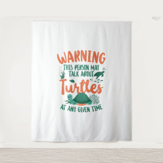 Sea Turtle Tortoise Warning This Tapestry