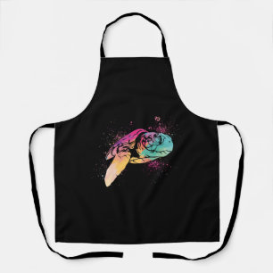 Sea Turtle Tortoise Watercolor     Apron