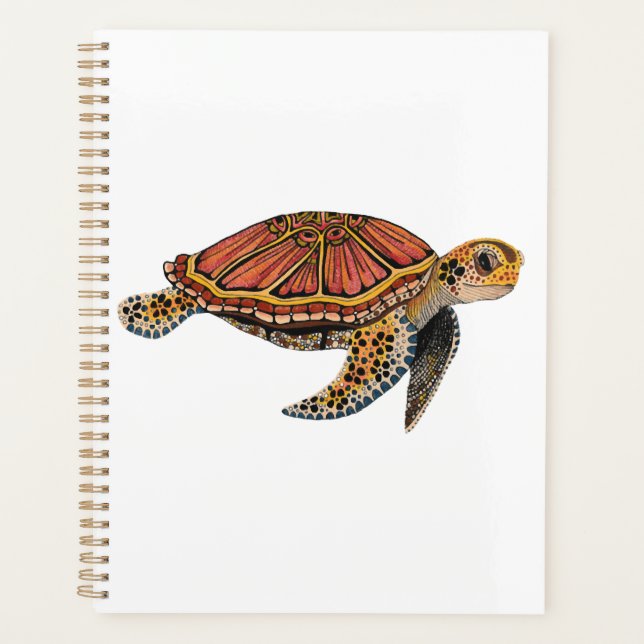 Sea Turtle Totem Animal Planner (Front)
