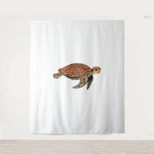 Sea Turtle Totem Animal Tapestry