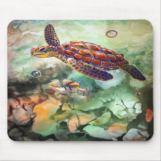 Sea Turtle Trigger Mouse Pad