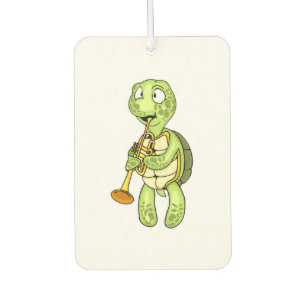 Sea Turtle Trumpet Player Kids Music Orchestra Car Air Freshener