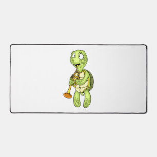 Sea Turtle Trumpet Player Kids Music Orchestra Desk Mat