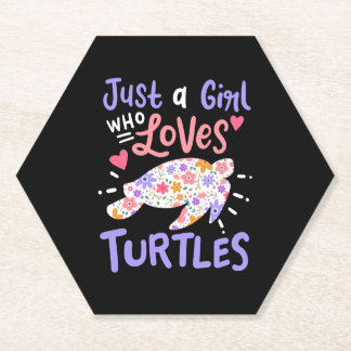 Sea Turtle Turtle Lover Paper Coaster