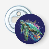 Sea turtle underwater watercolor Style