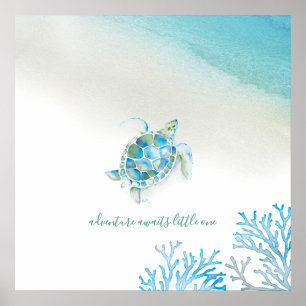 Sea Turtle Wall Art for Nursery