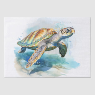Sea Turtle Watercolor Tissue Paper