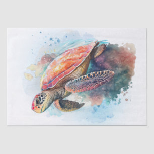 Sea Turtle Watercolor Tissue Paper