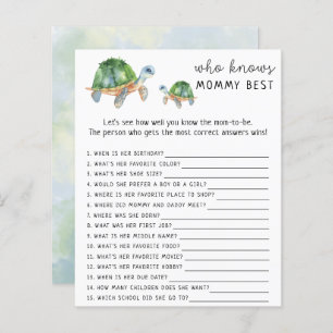 Sea Turtle - Who knows mummy best game