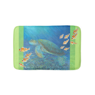 Sea Turtle with Personality Bath Mat