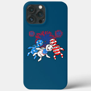 Sea Turtles 4th Of July American USA Flag iPhone 13 Pro Max Case
