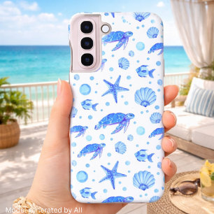 Sea Turtles and Shells - Ocean-Inspired Design Samsung Galaxy Case