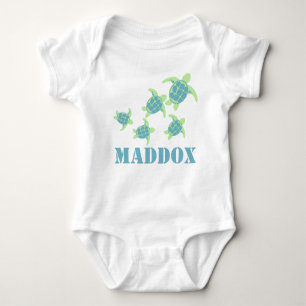 Sea Turtles Baby Bodysuit