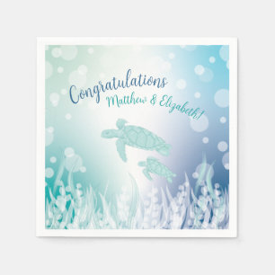 Sea Turtles Baby Shower Under the Sea Napkin